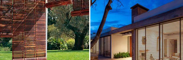 Separación de ambientes y juego de luces de las persianas venecianas